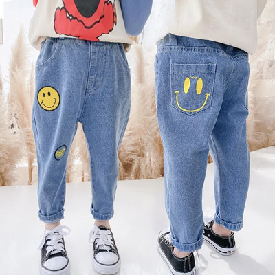 Rudens ziema ikdienišķas un samta bikses, lai uzturētu siltumu, biezas zēnu džinsi elastīgas jostasvietas harēma apakšas 2-7 gadi