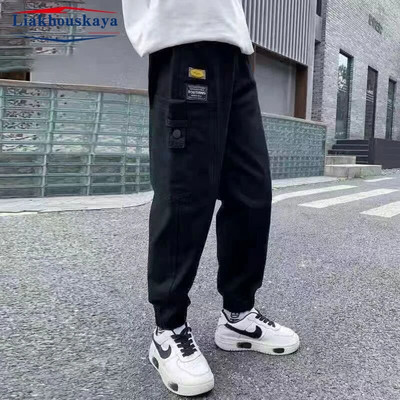 Pantaloni cargo băieți ocazional, iarnă, primăvară, bumbac gros, băieți, pantaloni sport pentru copii, haine pentru adolescenți, pentru 110-160 cm