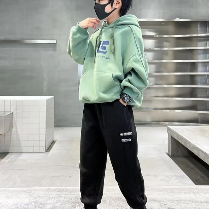 Bērnu ziemas apģērbi bikses zēniem zēnu sporta bikses bērni pusaudži valkā 6 g. 12 g. zēnu apģērbi Bezmaksas piegāde preces