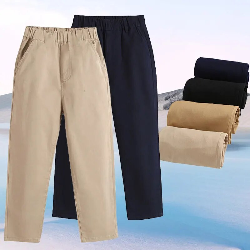 2023. aasta sügistalv Laste koolipüksid Koolivormi püksid lastele Poistele Tüdrukutele Paksud püksid Vabaajarõivad 1–8-aastastele beebidele