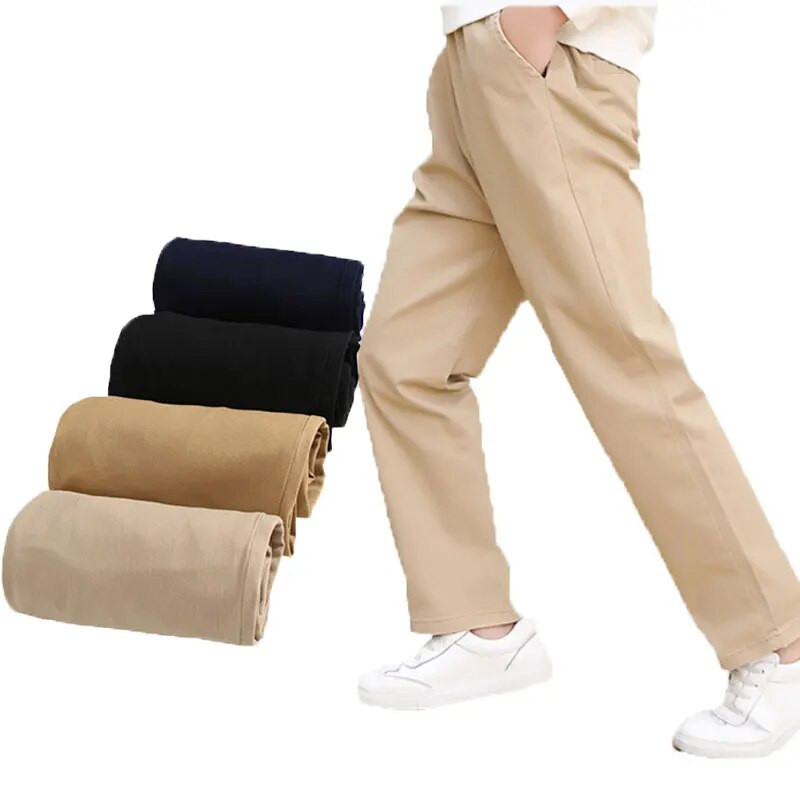 2023. aasta sügistalv Laste koolipüksid Koolivormi püksid lastele Poistele Tüdrukutele Paksud püksid Vabaajarõivad 1–8-aastastele beebidele