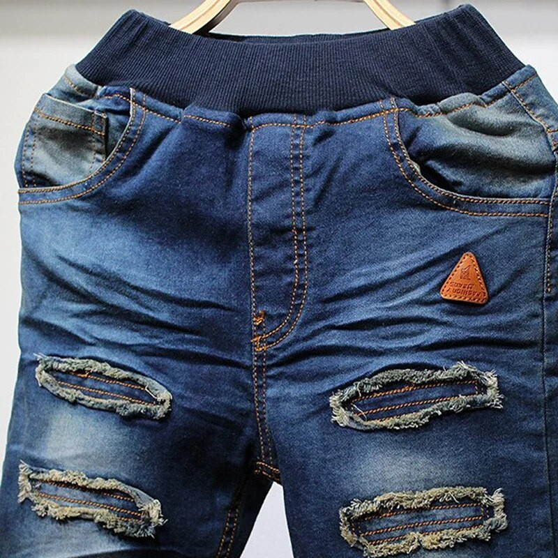 IENENS Jesenske traperice za dječake Odjeća za djecu Kaubojske hlače Dječja ležerna traper odjeća Donji dio hlača za dječaka Ležerne rastezljive traperice