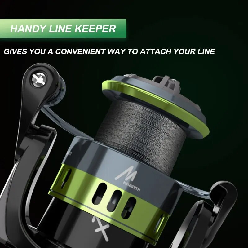 MEREDITH Sagittarius Series Rola za pecanje od nehrđajućeg čelika s ležajem od nehrđajućeg čelika 6 KG s maksimalnim otporom za pranje za morski ribolov, ribolov šarana