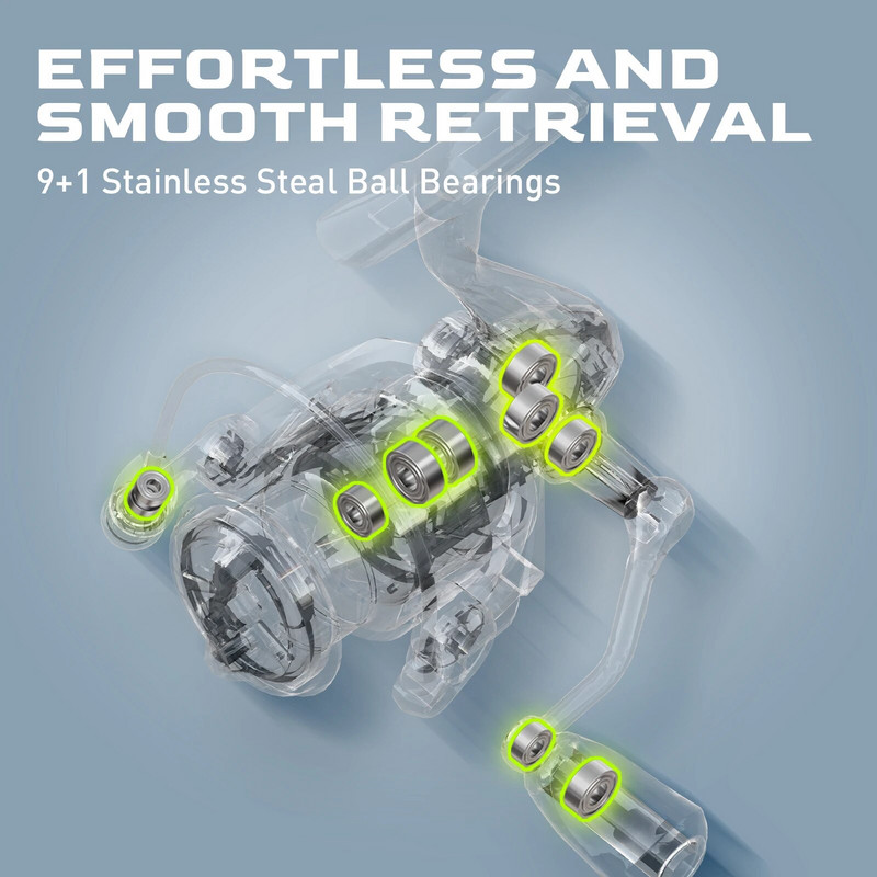 HANDING M1 vērpšanas spole Sālsūdens saldūdens makšķerēšanas spoles īpaši vieglas spininga spoles, grafīta rāmja ātrgaitas makšķerēšanas spoles