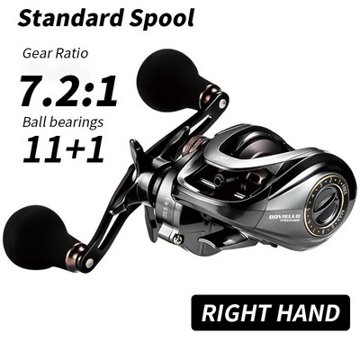 Καρούλια Baitcasting HIAW200 9,5Kg Max Drag 11 + 1 BB 5,4/7,2 Gear Ratio Reels Baitcaster Reel Fishing Reel