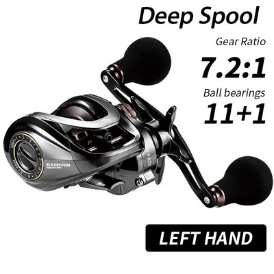 Καρούλια Baitcasting HIAW200 9,5Kg Max Drag 11 + 1 BB 5,4/7,2 Gear Ratio Reels Baitcaster Reel Fishing Reel