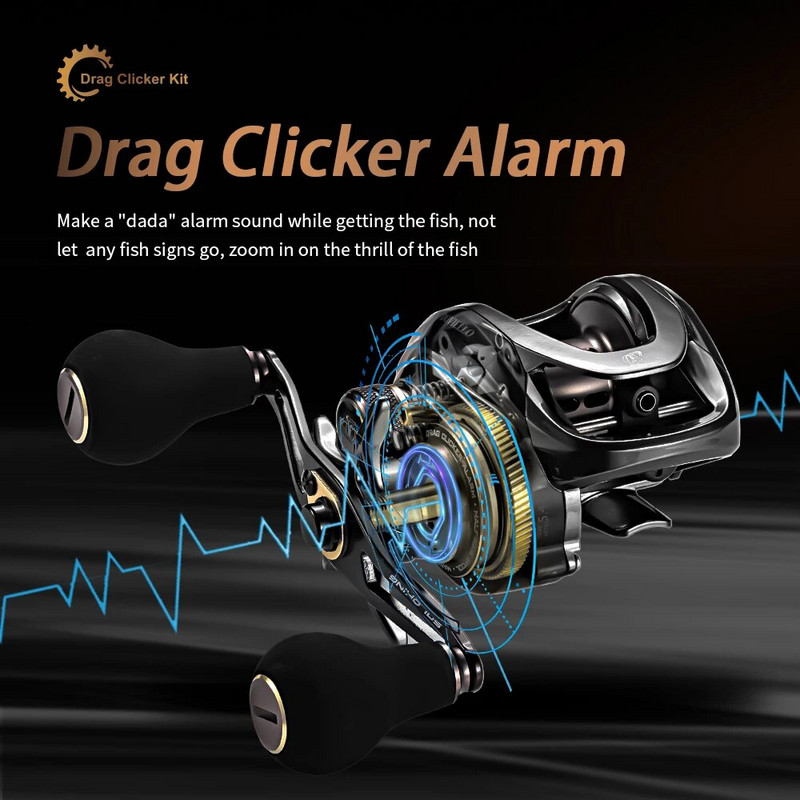 Καρούλια Baitcasting HIAW200 9,5Kg Max Drag 11 + 1 BB 5,4/7,2 Gear Ratio Reels Baitcaster Reel Fishing Reel