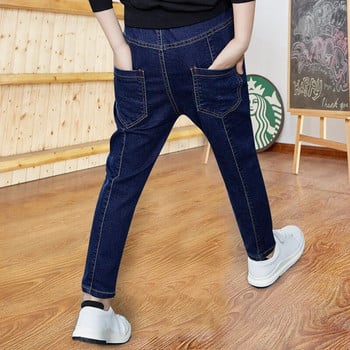DIIMUU Άνοιξη Φθινόπωρο Παιδικά Αγόρια κάτω Ρούχα Τζιν Παιδικά Μόδα Τζιν Παντελόνι Μακρύ Παντελόνι Slim Fit για 5-11 Χρόνια