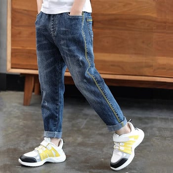 IEENS Παιδικό τζιν για αγόρι νεανικό καθημερινό παντελόνι 4-11 ετών Παιδικό τζιν μακρύ παντελόνι ελαστικό παντελόνι μέσης Άνοιξη Φθινόπωρο Slim Jean