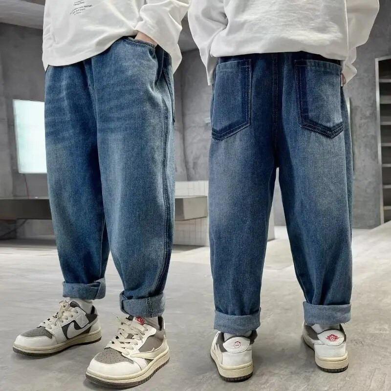 Big Boy Kelnės Džinsai Vaikams Vaikiški Drabužiai Berniukai Vasariniai Drabužiai Vaikams Kelnės Berniuko Vaikas 10 12 metų paauglių džinsai