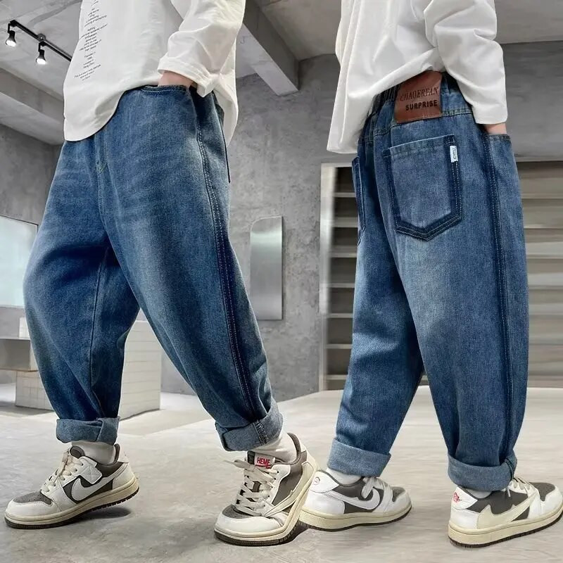 Big Boy Kelnės Džinsai Vaikams Vaikiški Drabužiai Berniukai Vasariniai Drabužiai Vaikams Kelnės Berniuko Vaikas 10 12 metų paauglių džinsai