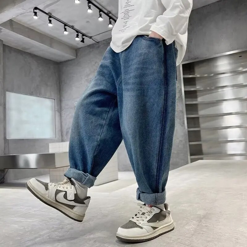 Big Boy Kelnės Džinsai Vaikams Vaikiški Drabužiai Berniukai Vasariniai Drabužiai Vaikams Kelnės Berniuko Vaikas 10 12 metų paauglių džinsai