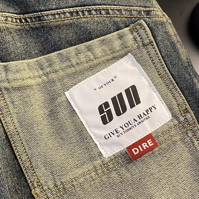 Dječja odjeća Traperice za dječake 2023. Nove jesensko-zimske mekane ležerne jednostavne dječje moderne traper hlače pune dužine s elastičnim strukom