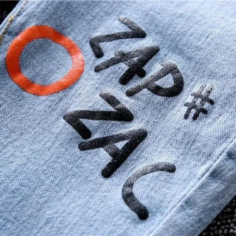 Dječje hlače Hlače za male dječake Rastezljive traperice Dječje traperice Grafičke traperice Jesenska odjeća za dječake Svestrani ležerni kostimi Hlače za noge