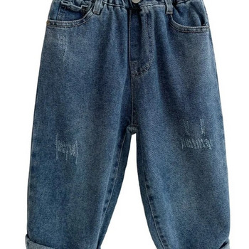 2023 нови пролетни есенни дънки за момичета, деца и момчета с джоб; дънкови панталони панталони удобни сладки бебешки дрехи Детски дрехи