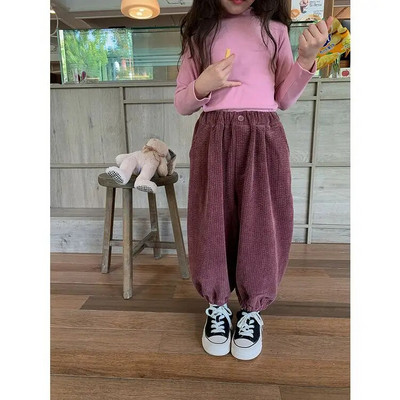 2023. gada jauni pavasara rudens Girls Kids Boys kabatas džinsi; džinsa bikses bikses ērtas cute baby Apģērbi Bērnu Apģērbs