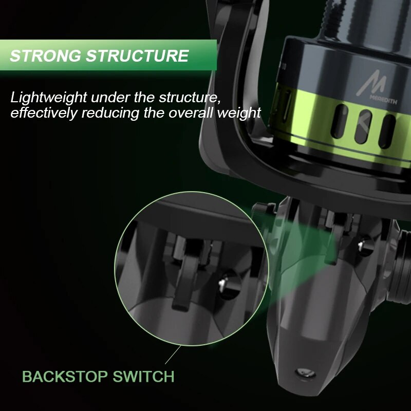 MEREDITH Sagittarius seeria roostevabast terasest laagriga ketrav püügirull 16KG maksimaalne pesumasin merepüügiks karpkalapüügiks