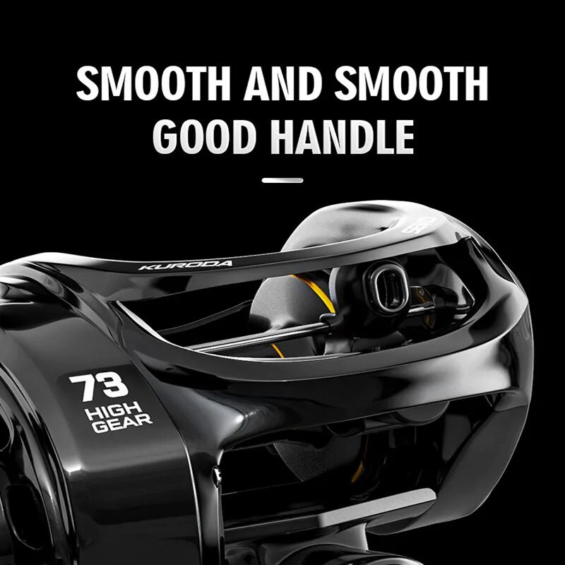 Baitcasting makšķerēšanas spoles 18 BBs 10 KG Max Drag 7,3:1 Pārnesumu attiecība Ultra Light Casting Makšķerēšanas spole Bass Pike Makšķerēšanas piederumiem