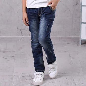 IENENS Kids Boys Jeans Бебешки дрехи Класически панталони Детски дънкови дрехи Момче Ежедневни дълги панталони Bowboy 5-13Y