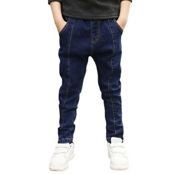 4-11Y Boys\'s Jeans Young Boy Casual Trousers Παιδικό παντελόνι Cowboy τζιν μακρύ παντελόνι Παιδικό ελαστικό παντελόνι μέσης