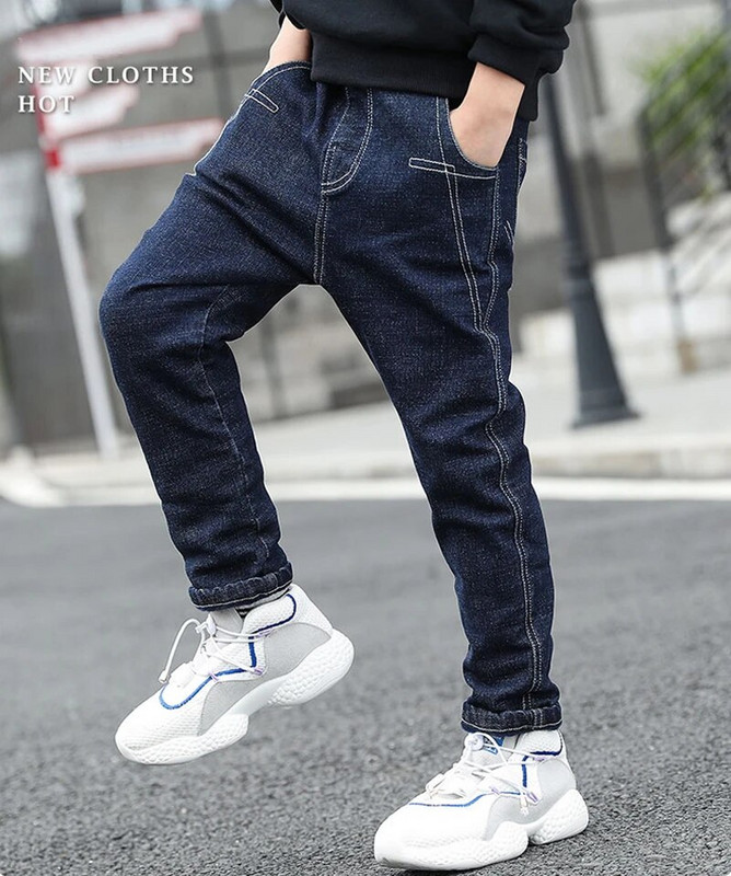 IEENS 5-13Y Αγόρια Ρούχα Λεπτά ίσια Τζιν Κλασικό πάτο Παιδικά Τζιν Ρούχα Μακριά Παντελόνια Παιδικά Βρεφικά Αγόρια Casual Παντελόνια