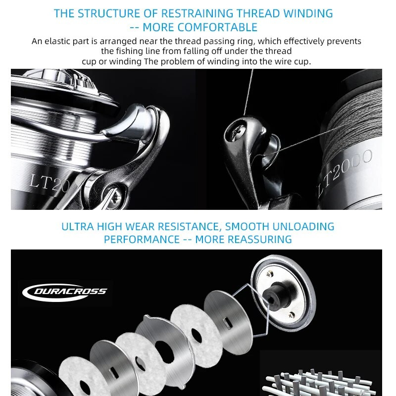 BEARKING Brand LT Ρουλεμάν από ανοξείδωτο ατσάλι 5,5:1 Σύστημα έλξης τροχών ψαρέματος 15 κιλά Max Power Spinning Wheel Fishing Roil