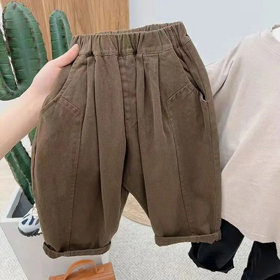 Pantaloni harem sport pentru copii Haine de primăvară și toamnă Produse noi Băieți Fete Pantaloni casual largi Moda Fete Pantaloni de buzunar