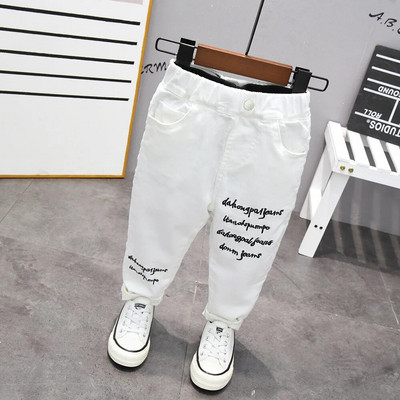 Jauns zēnu džinsu izdevums, balts/melns Broken Caverns, kovboju bikses, džinsi, bērnu 2021. g., 2021. gads.