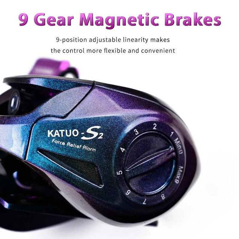 Παγκόσμια Τελευταία Body Metal Baitcasting Fishing Spinning Roels 7:2:1 Αναλογία μετάδοσης 3 τύπων με Σετ τσάντες με δολώματα τροχού για ψάρεμα