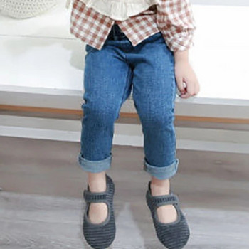 Kids Boy Girl Solid Pure Color Jeans Fashion Baby Korean Style Jeans Παιδικό στενό τζιν παντελόνι Φθινοπωρινό τζιν παντελόνι
