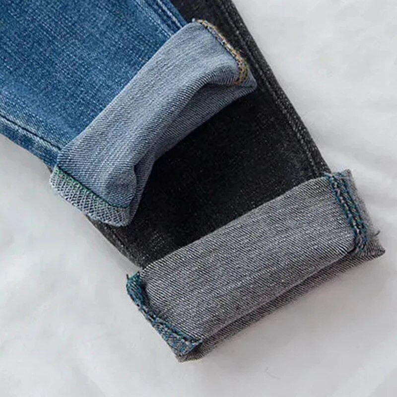 Kids Boy Girl Solid Pure Color Jeans Fashion Baby Korean Style Jeans Παιδικό στενό τζιν παντελόνι Φθινοπωρινό τζιν παντελόνι