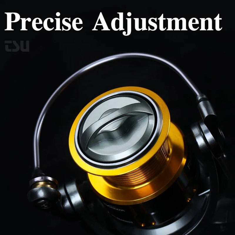 TSURINOYA garā makšķerēšanas spole FS 2000 3000 5,2:1 7kg vilkšanas spēks universāls saldūdens līdakas bass viegls makšķerēšanas ritenis