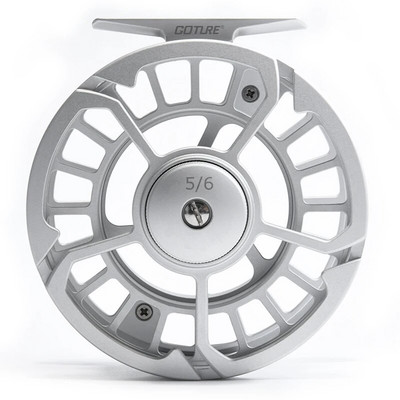 Goture 3/4 5/6 7/8 9/10 WT Fly Fishing Roel 2+1BB CNC κατεργασμένο μέταλλο Large Arbor Aluminium Professional Fly Fishing Wheel Silver