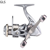 Spininga spole Double Grip Dziļi sekla spoles karpu makšķerēšanas spoles makšķerēšana ar līdzsvara stieni Visu metālu spininga zvejas ratu liešana