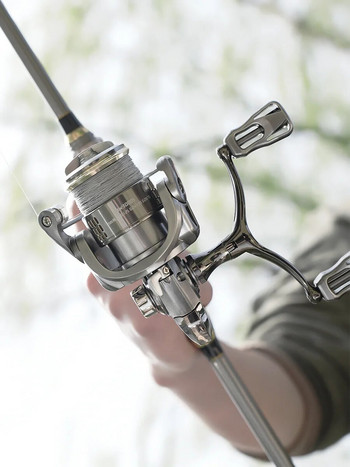 Spinning Reel Double Grip βαθύ ρηχό καρούλι Carp Fishing Reel Fishing with Balance Rod All Metal Spinning Fishing Wheel casting