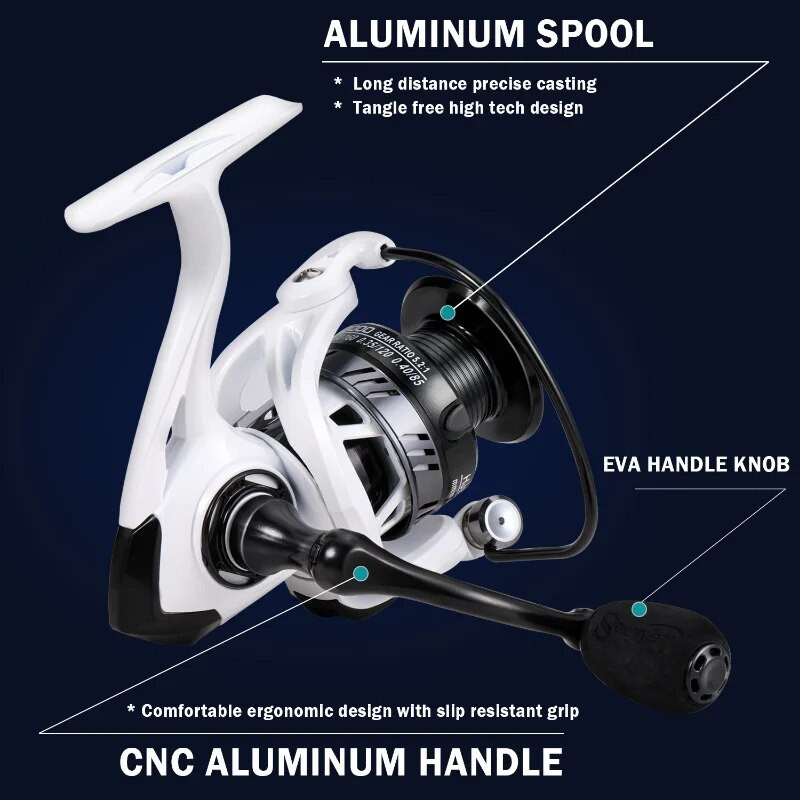 Sougayilangi spinningurullid 11+1BB 5,2:1 suure kiirusega püügirullid Max Drag 8kg EVA käepidemega karpkalapüügi rullid Pesca