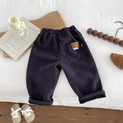 Νέο μωρό αγόρι κοριτσάκι ανοιξιάτικο φαρδύ casual φούτερ Μόδα Κορεατικό στυλ Μασίφ Κοτλέ Φθινοπωρινό Παιδικό Παντελόνι Jogger Αθλητικό παντελόνι