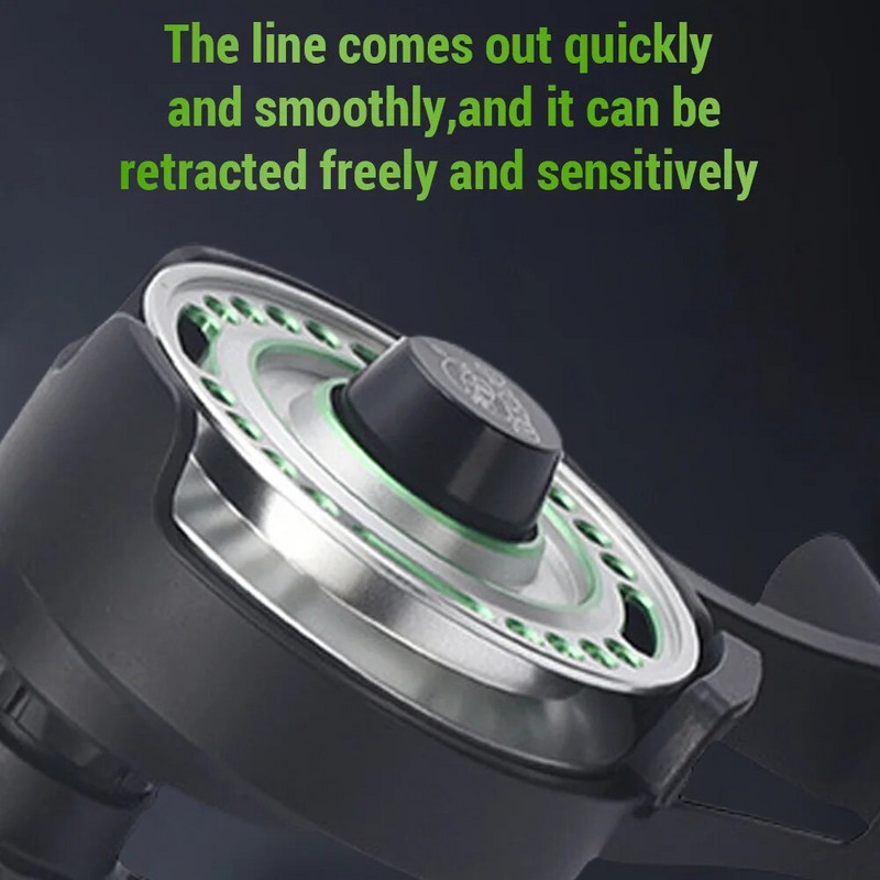 Metāla stiepļu kauss zemledus makšķerēšanas spoles plostu makšķerēšanas ritenis Priekšējais makšķerēšanas ritenis sālsūdens saldūdens jebkurai zivs zemledus makšķerēšanai