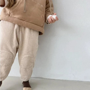 Casual Toddler αγόρια κορίτσια παντελόνια Loose κοτλέ παντελόνι παντελόνι για παιδιά μόδα Παιδικά μακρύ παντελόνι