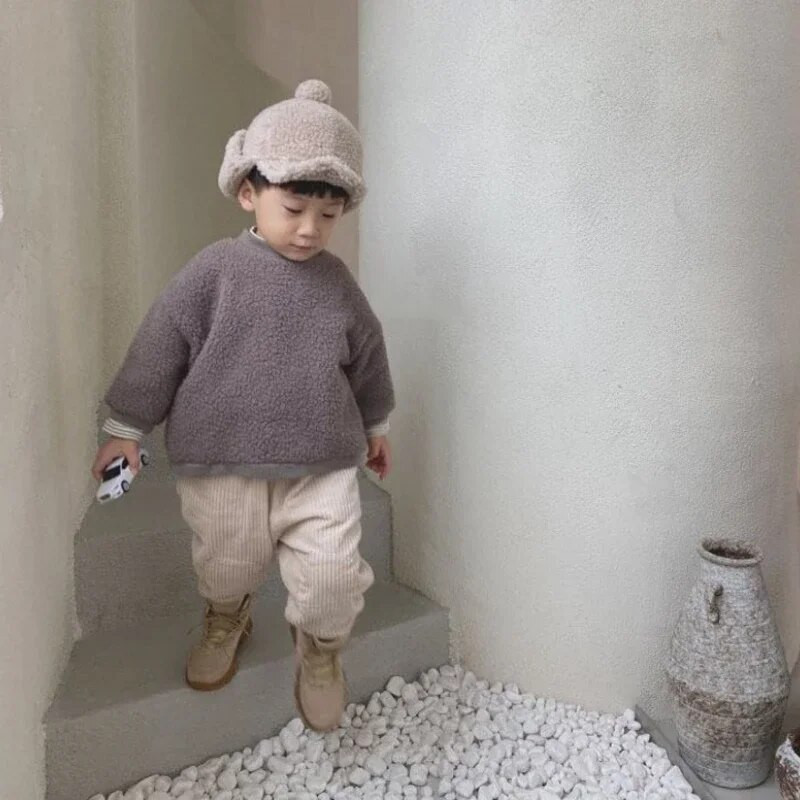 Casual Toddler αγόρια κορίτσια παντελόνια Loose κοτλέ παντελόνι παντελόνι για παιδιά μόδα Παιδικά μακρύ παντελόνι