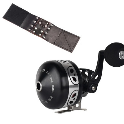 Spincast kolut BL50 Ribolov Large Shooting Fish Spool 6+1BB zatvorena metalna zavojnica na otvorenom s crvenim 5# 8 strand s PE strunom 110M