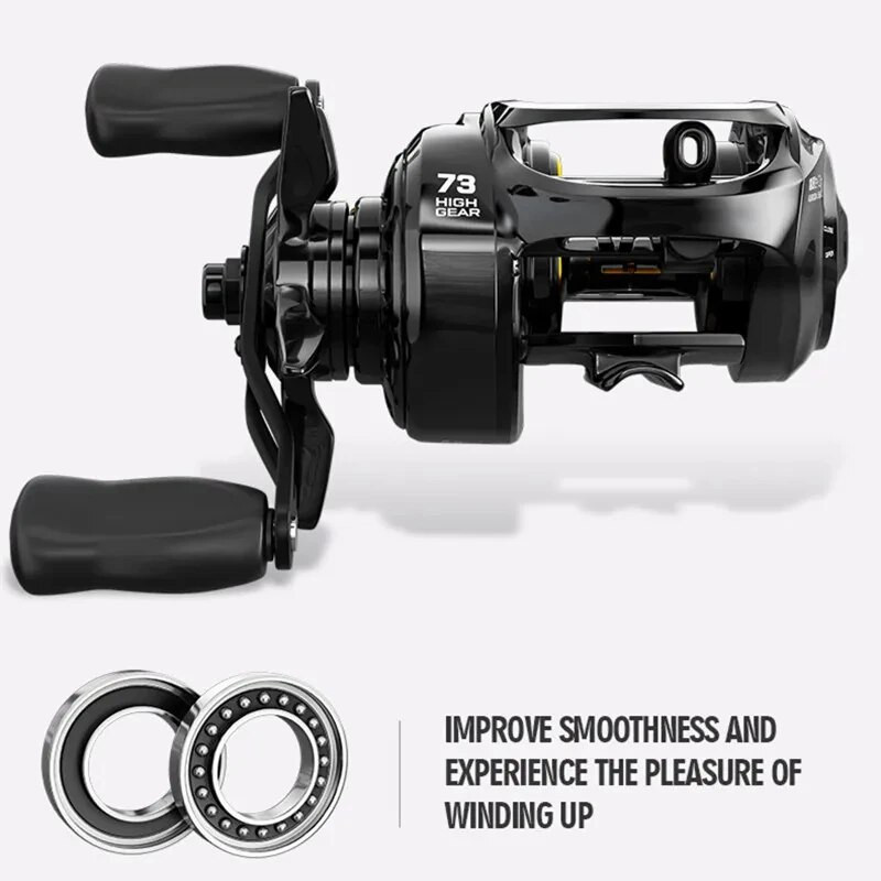 KURODA Baitcasting Reel 10KG Max Drag 18+1BB 7,2:1High Speed Jig Wheel Metal Line Cup Sea Jig Wheel Säga Bass Carp jaoks