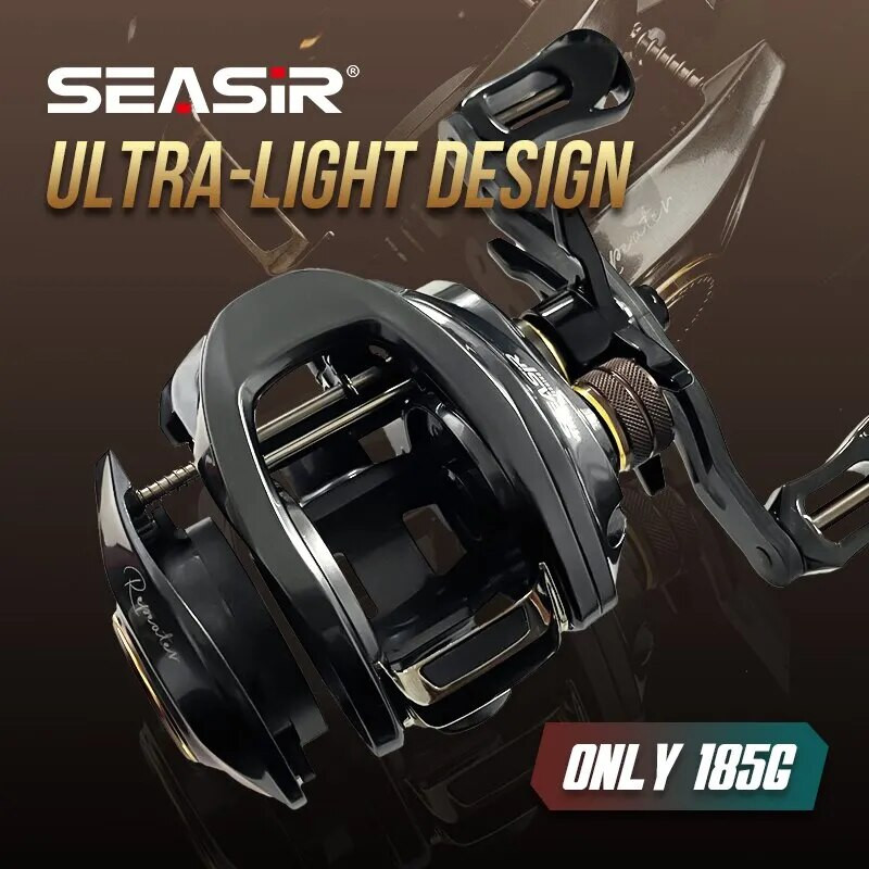 Seasir Repeater Baitcasting Reel UlLight 7,3:1 HS Ratio NMB Ρουλεμάν Λαβή άνθρακα Ορειχάλκινος εξοπλισμός Πηνίο ψαρέματος θαλασσινού νερού Snakehead