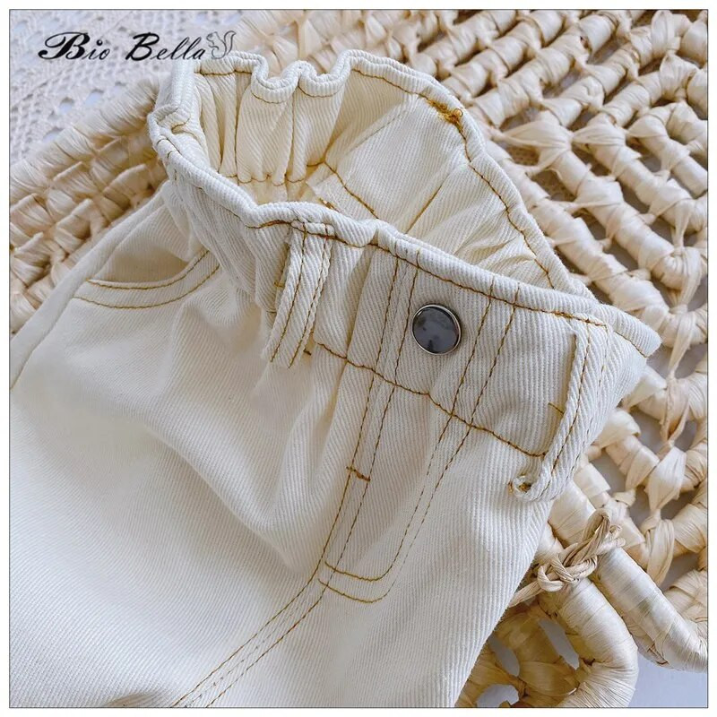 1-4 gadi Bērnu džinsi Sporta ballīte Dzimšanas diena Jaundzimušo Bikses Mode Zēns Meitene Sports Jaunais gads Ziemassvētki Bērni Bikses Domāju Bērnu Apģērbs