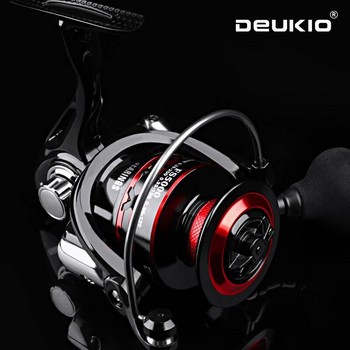 DEUKIO Fishing Reel 2000-7000 Max Drag 12KG Spinning Reels Metal Bool carretilhas de pesca Καρούλι για αξεσουάρ ψαρέματος Peche