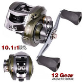 Aorace Metal Spool Baitcasting Roel 10kg Max Drag 10,1:1 Ratio Gear Ratio Θαλασσινού νερού γλυκού νερού Fishing Wheel Fishing Roel
