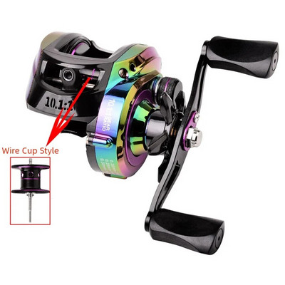 Aorace Metal Spool Baitcasting Roel 10kg Max Drag 10,1:1 Ratio Gear Ratio Θαλασσινού νερού γλυκού νερού Fishing Wheel Fishing Roel