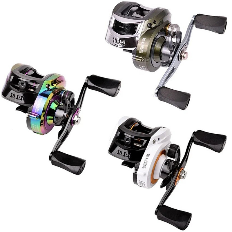 Aorace Metal Spool Baitcasting Roel 10kg Max Drag 10,1:1 Ratio Gear Ratio Θαλασσινού νερού γλυκού νερού Fishing Wheel Fishing Roel