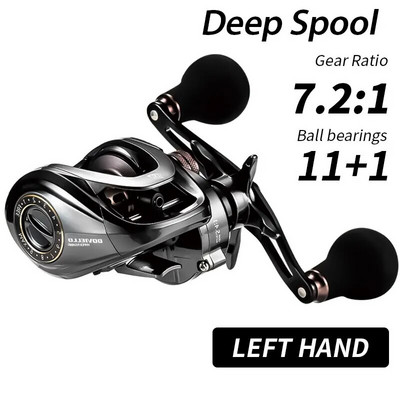 SOLOKING HIAW200 Baitcasting Reel Betriel 9,5 KG Max Drag 12 Laager 5,4/7,2 ülekandearv Püügirulli Baitcaster rullid