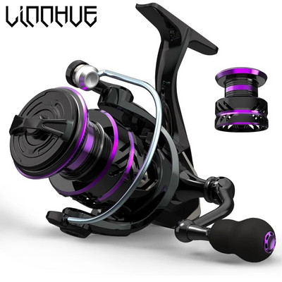 LINNHUE vērpšanas spole HP500-7000 metāla EVA Grip Max Drag 10kg Spoles Makšķerēšanas piederumi Aprīkojums makšķerēšanai Preces Makšķerēšanas spoles